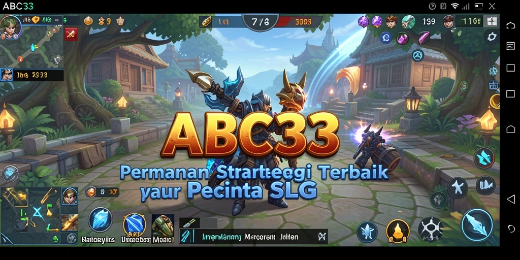 Tampilan gameplay ABC33 yang seru dan mendebarkan.