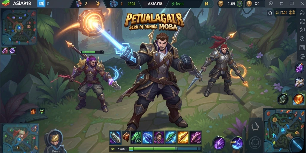Tampilan gameplay seru dalam ASIA918 menunjukkan pertarungan intens di medan perang.