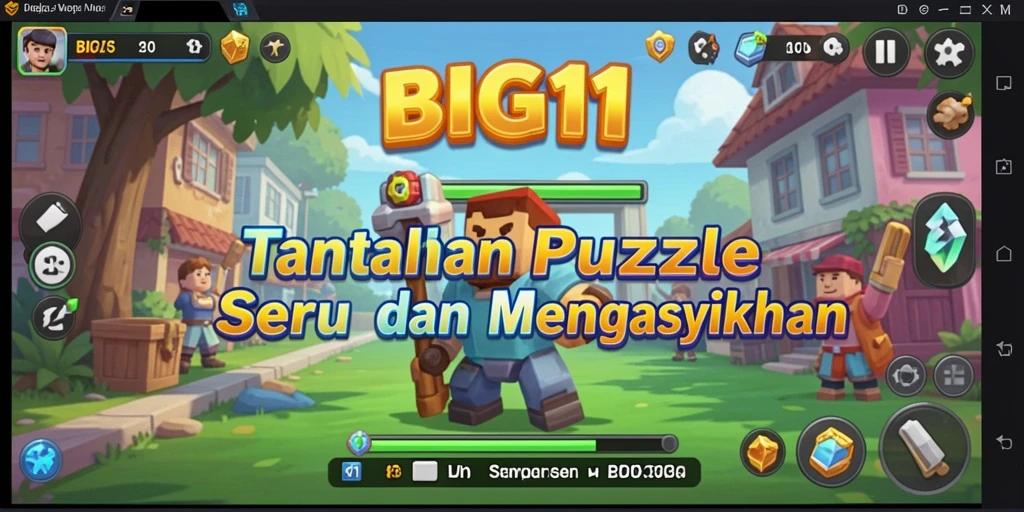 Tampilan gameplay BIG11 yang menarik dan penuh tantangan puzzle.