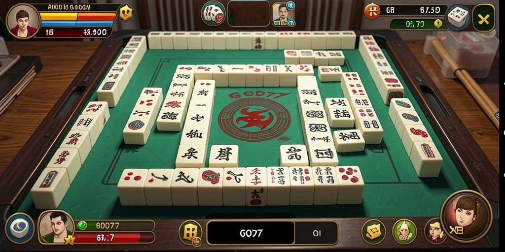 Tampilan gameplay <strong>GOD77</strong> yang menarik dan menantang dalam permainan Mahjong.