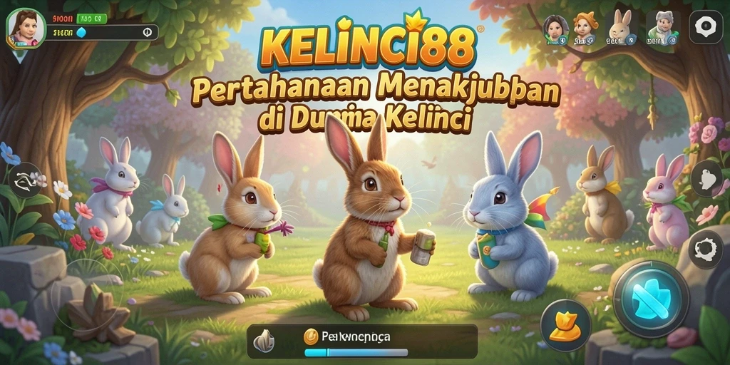 Gameplay KELINCI88 yang seru dan penuh strategi Tower Defense.