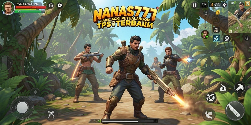 Screenshot gameplay NANAS777 menampilkan aksi seru TPS.