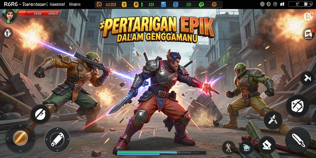 Tampilan pertarungan intens di R6R6 yang menarik.